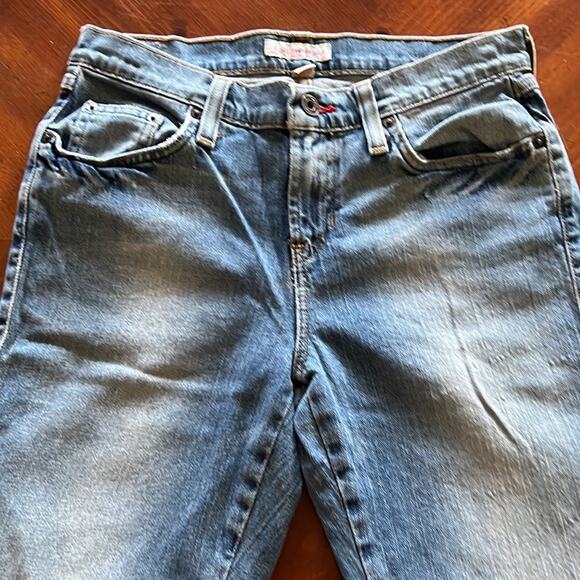 Tommy Jeans Size 7 Long Blue Stretch Denim Bootcut Jeans Westerncore - Picture 6 of 11